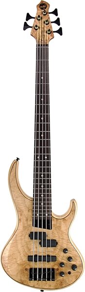 open zoom image for MTD Kingston LK5 Electric Bass, 5-String with Roasted Maple Fingerboard, Natural Burl, Main