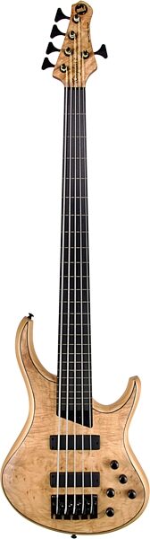 open zoom image for MTD Kingston Z5 Fretless Electric Bass, 5-String (with Ebony Fingerboard), Natural Burl, Main