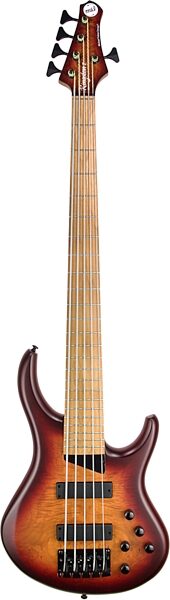 open zoom image for MTD Kingston Z5 Electric Bass, 5-String, Deep Cherry Burst, Roasted Maple Fretboard, Main