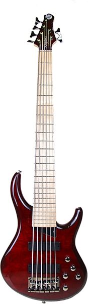 open zoom image for MTD Kingston KZ6MPTC-V2 Z6 Electric Bass, 6-String, Transparent Cherry, Action Position Front