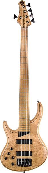 open zoom image for MTD Kingston Z5 Electric Bass, 5-String (Left-Handed), Natural Burl, Main