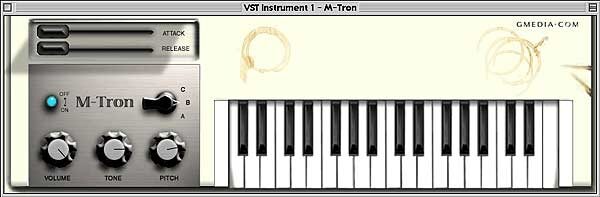 open zoom image for GForce M-Tron VST Mellotron Plug-In (Macintosh and Windows), Main