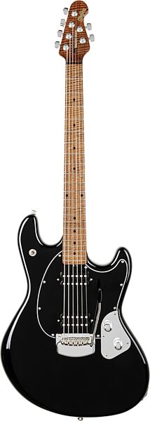 open zoom image for Ernie Ball Music Man StingRay RS Electric Guitar (with Case), Black, Maple Fretboard, Open Box (Very Good), Action Position Back