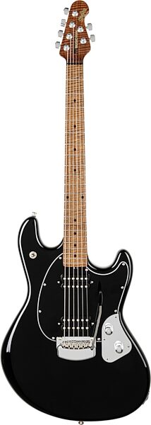 open zoom image for Ernie Ball Music Man StingRay RS Electric Guitar (with Case), Black, Maple Fretboard, Open Box (Very Good), Action Position Back