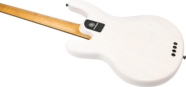 open zoom image for Ernie Ball Music Man Tim Commerford StingRay Electric Bass - Passive Electronics Model (with Mono Soft Shell Bag), White, Action Position Back