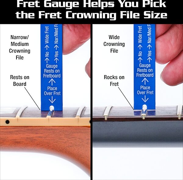 open zoom image for Music Nomad MN840 Precision Fret Gauge Tool, New, Action Position Back