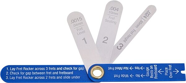 open zoom image for Music Nomad MN840 Precision Fret Gauge Tool, New, Action Position Back