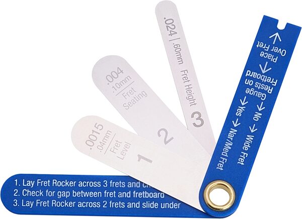 open zoom image for Music Nomad MN840 Precision Fret Gauge Tool, New, Action Position Back