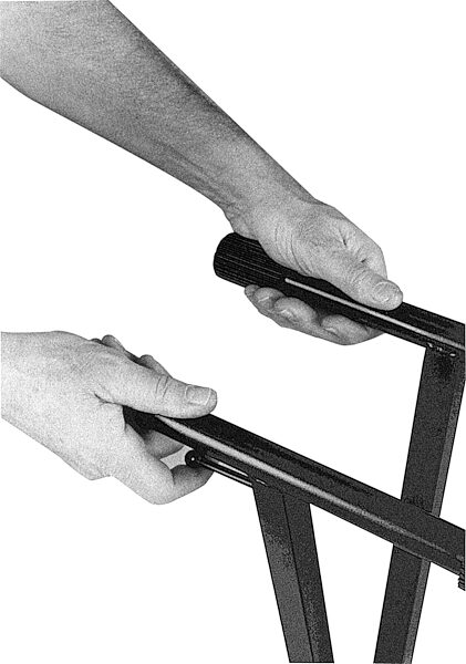 open zoom image for On-Stage KS8291XX Pro Double-X ERGO-LOK Keyboard Stand, New, Arms