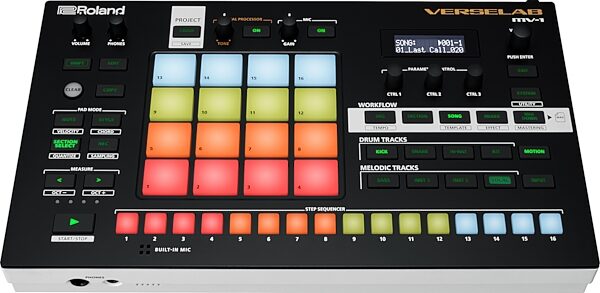 open zoom image for Roland MV-1 Verselab Music Production Workstation, New, Action Position Front