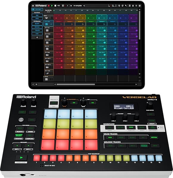 open zoom image for Roland MV-1 Verselab Music Production Workstation, New, Action Position Front