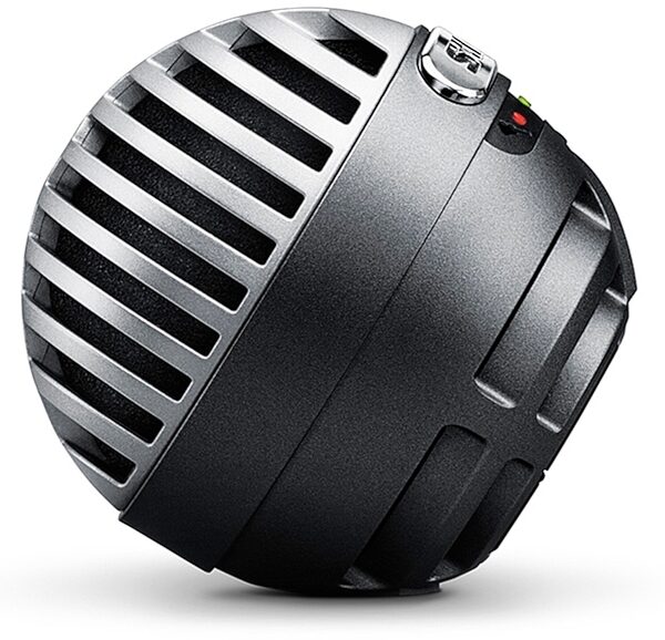 open zoom image for Shure MOTIV MV5 Digital Condenser Microphone (with Lightning and USB-A Cables), Gray, Open Box (Like New), Gray Side