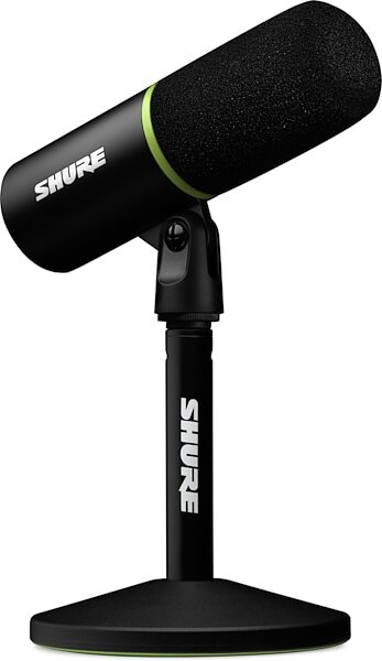 open zoom image for Shure MV6 Dynamic Cardioid USB Gaming Microphone, Black, Action Position Back