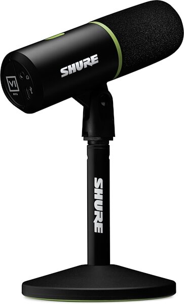 open zoom image for Shure MV6 Dynamic Cardioid USB Gaming Microphone, Black, Action Position Back