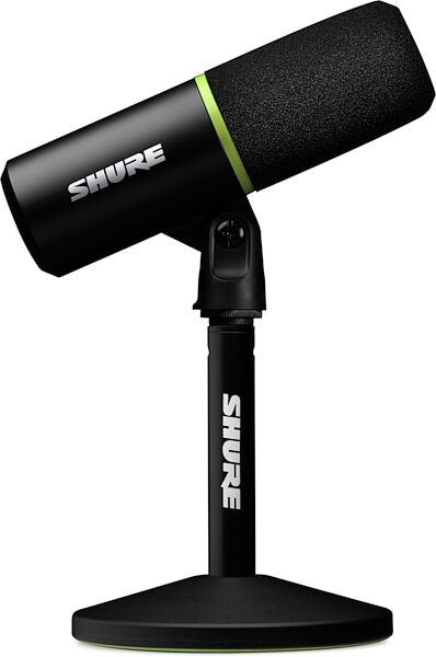 open zoom image for Shure MV6 Dynamic Cardioid USB Gaming Microphone, Black, Action Position Back