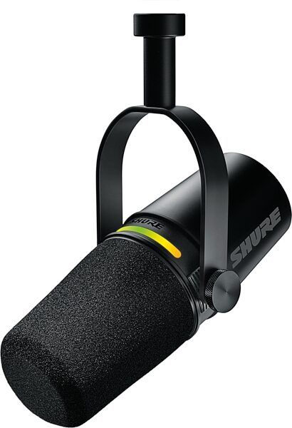 open zoom image for Shure MV7+ Hybrid USB/XLR Podcast Microphone, Black, MV7+-K, Action Position Back