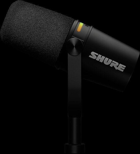 open zoom image for Shure MV7+ Hybrid USB/XLR Podcast Microphone, Black, MV7+-K, Action Position Back