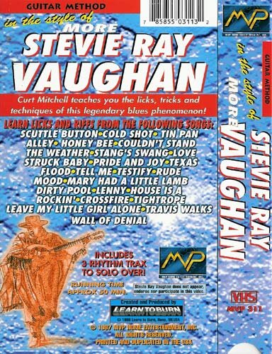 open zoom image for Video: Guitar Method in the Style of Stevie Ray Vaughan -- More, Back Cover