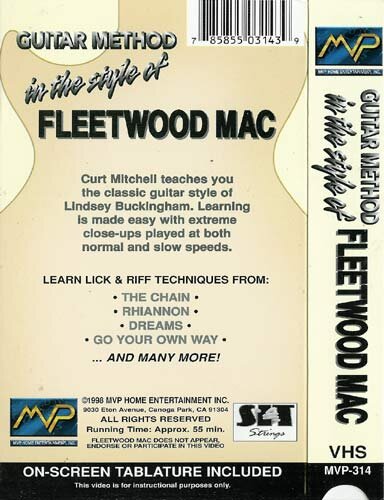 open zoom image for Video: Guitar Method in the Style of Fleetwood Mac, Back Cover