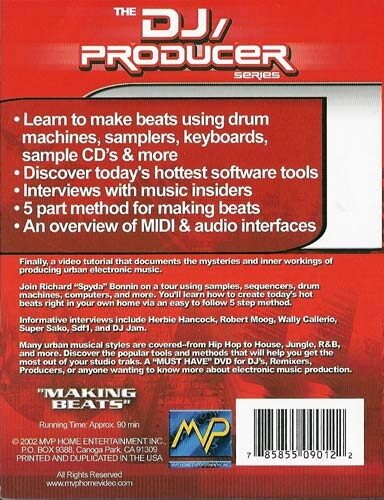 open zoom image for Video: DJ Series Making Beats, Back Cover