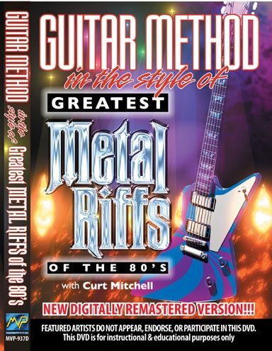 open zoom image for Guitar Method in the Style of Greatest Metal Riffs of the 80's Video, Main
