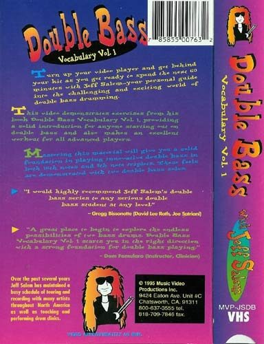 open zoom image for Video: Double Bass Vocabulary Vol. 1, Back Cover