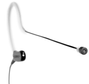 open zoom image for Shure MX153 Microflex Earset Headworn Condenser Microphone, Black, with TQG/TA4F Connection, MX153B/O-TQG, Omnidirectional, Black Closeup