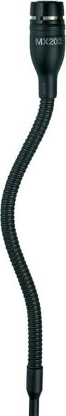 open zoom image for Shure MX202 Hanging Condenser Microphone, Black, In-Line Preamp with 3-pin XLR Output, MX202B/N, No Capsule, Black