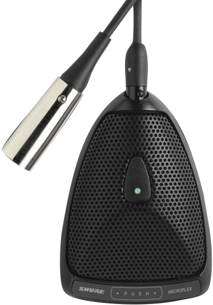 open zoom image for Shure MX393 Microflex Boundary Microphone, MX393/O, Omnidirectional, Action Position Back