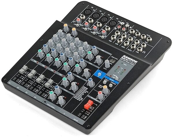 open zoom image for Samson MXP124FX MixPad USB Mixer, 8-Channel, New, Angle