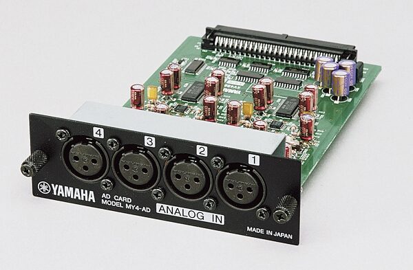 open zoom image for Yamaha MY4AD 4 x XLR Analog Input Card for AW4416, Main