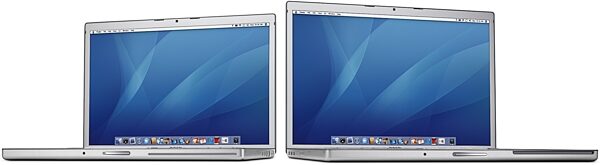 open zoom image for Apple MacBook Pro Notebook Computer with Intel Core (2.33GHz, 17 in.), 15 and 17 Side by Side