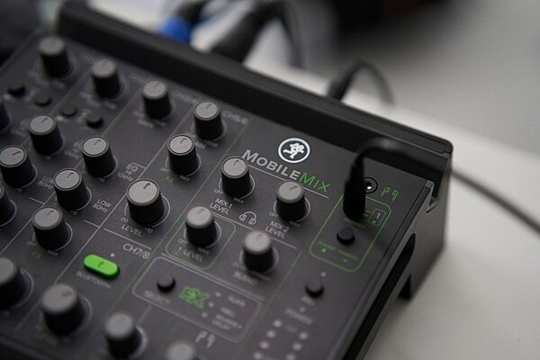 open zoom image for Mackie MobileMix USB-Powered Mixer, 8-Channel, New, Action Position Back