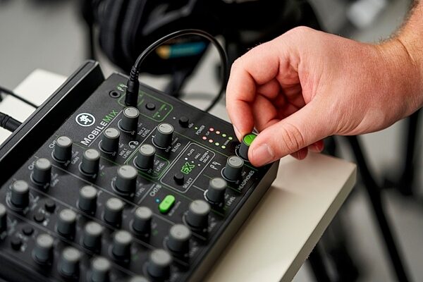 open zoom image for Mackie MobileMix USB-Powered Mixer, 8-Channel, New, Action Position Back