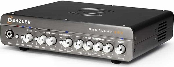 open zoom image for Genzler MG800 Magellan Bass Guitar Amplifier Head (800 Watts), Open Box (Like New), Angled Front