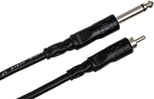 open zoom image for Hosa Unbalanced Interconnect Cable, 1/4" TS to RCA, 5 foot, CPR-105, HOSCPRI