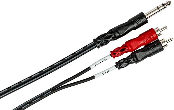 open zoom image for Hosa TRS 1/4" TRS to Dual RCA Insert Cable, 1 meter, TRS-201, HOSTRS