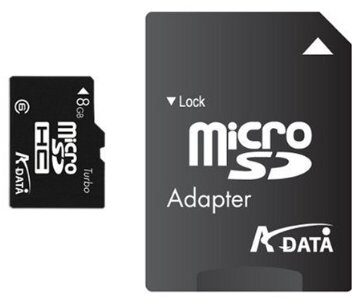 open zoom image for ADATA microSDHC Class 6 Flash Card with SD Adapter, Main