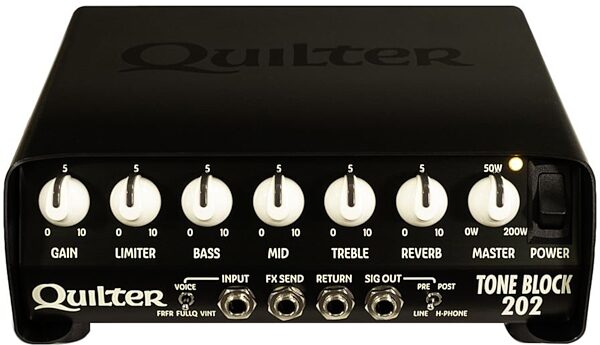 open zoom image for Quilter Tone Block 202 Amplifier Head (200 Watts), New, Action Position Back