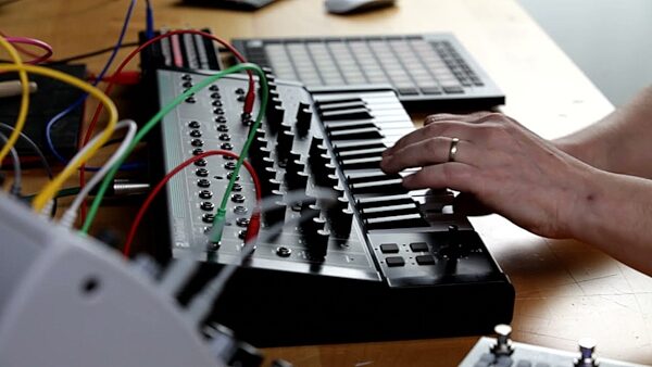 open zoom image for PWM Malevolent Analog Semi-Modular Keyboard Synthesizer, New, Action Position Back