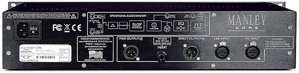 open zoom image for Manley Core Reference Channel Strip Microphone Preamplifier, Rear
