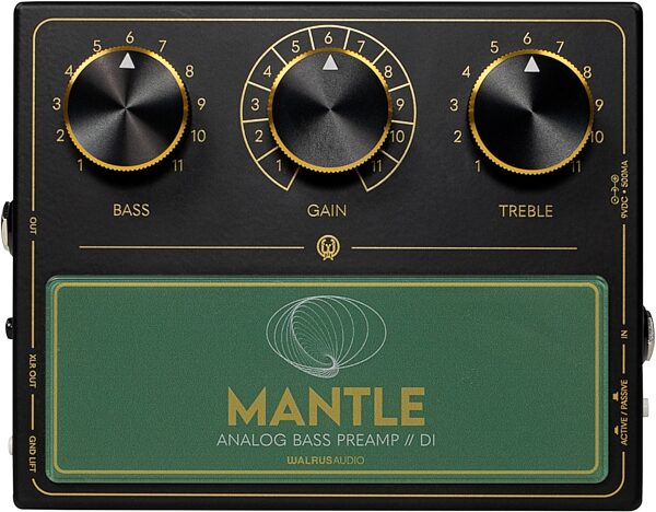 open zoom image for Walrus Audio Mantle Bass Pre-Amp/DI Direct Box, Black, Main