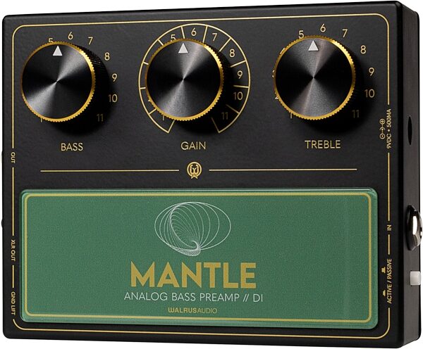 open zoom image for Walrus Audio Mantle Bass Pre-Amp/DI Direct Box, Black, Action Position Back