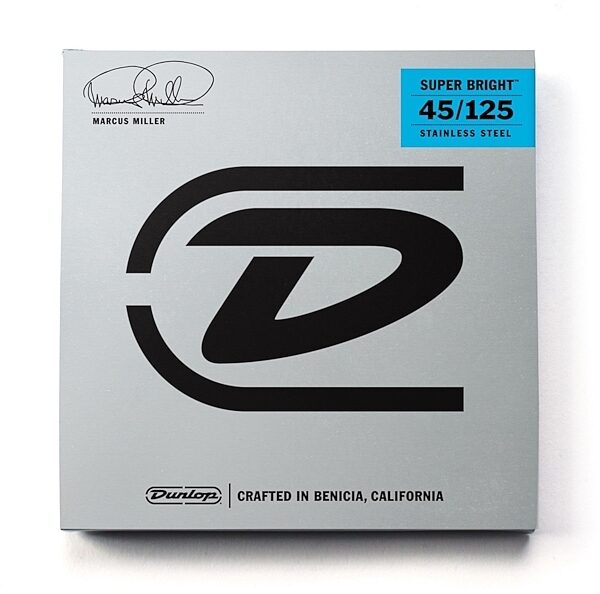 open zoom image for Dunlop DBMMS Marcus Miller Super Bright 5-String Bass Strings, New, Main
