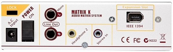open zoom image for CME Matrix K FireWire Audio Interface, Rear