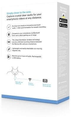 open zoom image for Sennheiser Memory Mic Wireless Clip-On Microphone, Action Position Back