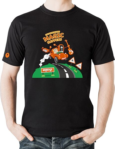 open zoom image for Orange Magic T-Shirt, Black, Small, Main