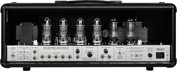 open zoom image for Mesa/Boogie '90s Dual Rectifier Guitar Amplifier Head (100 Watts), New, Action Position Back