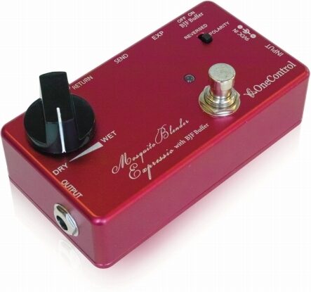 open zoom image for One Control Mosquite Blender Expressio FX Blender Pedal, Angled Front