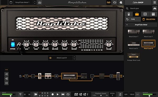 open zoom image for IK Multimedia AmpliTube Metal Software, New, Action Position Back